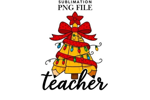 Christmas Teacher Png Design