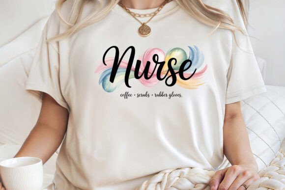 Cute Registered Nurse Shirt PNG Graphics