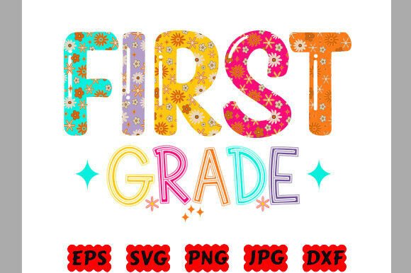 Grandmillennial First Grade Png School Graphics