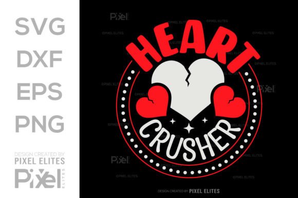 Heart Crusher SVG T-shirt Design Bundle