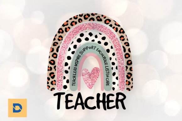 Rainbow Teach Lead Teacher Support PNG Graphics