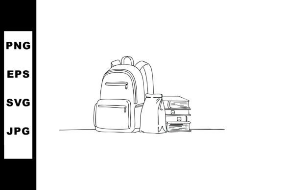School Backpack Graphic for Handmade Creations
