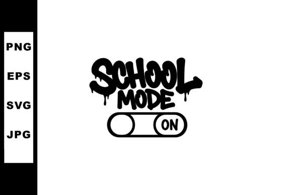 School Mode on Switch Illustration Graphics