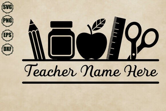 Teacher Svg, Teacher Name Svg: Graphics and Crafts